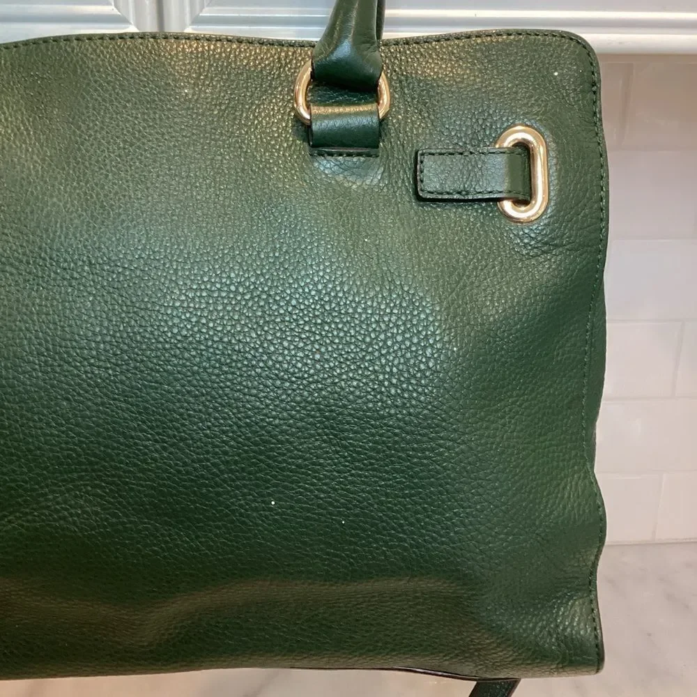 Michael Kors Bag Purse Handbag Leather Large Pebbled EW Hamilton Tote Bag HTF
